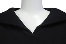 画像をギャラリービューアに読み込む, MIUMIU ミュウミュウ ノースリーブセーラーカラーロゴ スウェット MJT676 コットン ブラック サイズS 美品 中古 4b004794