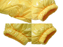 画像をギャラリービューアに読み込む, PRADA プラダ 21AW キルティング ナイロンダウンジャケット 291952 サイズ42 ロゴプリント イエロー 美品 中古 4b004841