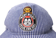 画像をギャラリービューアに読み込む, 新品同様 A BATHING APE アベイシングエイプ × FELIX フェリックス スナップバックキャップ 002CPC231931X サイズF デニム 中古 4b004880