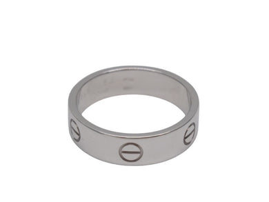 新品同様 CARTIER カルティエ LOVEリング クラシックモデル B4084700 重量約9.5g 750刻印 サイズ63 約22号 ホワイトゴールド 中古 4b004901