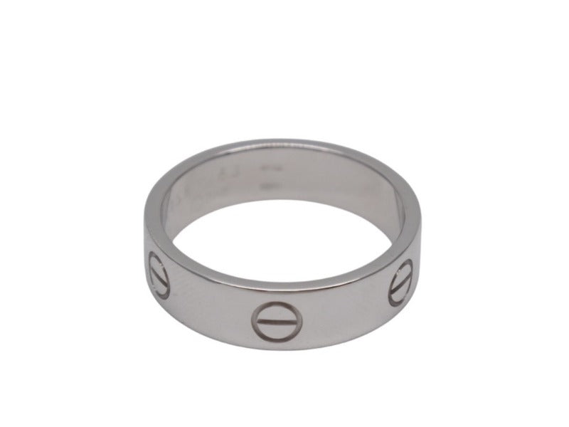 新品同様 CARTIER カルティエ LOVEリング クラシックモデル B4084700 重量約9.5g 750刻印 サイズ63 約22号 ホワイトゴールド 中古 4b004901