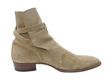 画像をギャラリービューアに読み込む, SAINT LAURENT サンローラン WYATT 30 JODHPUR BOOTS ワイアット 30 ジョッパーブーツ 靴 498372 スエード ベージュ サイズ45 美品 中古 4b004908