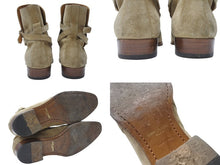 画像をギャラリービューアに読み込む, SAINT LAURENT サンローラン WYATT 30 JODHPUR BOOTS ワイアット 30 ジョッパーブーツ 靴 498372 スエード ベージュ サイズ45 美品 中古 4b004908