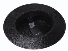 Load image into Gallery viewer, 新品未使用 SAINT LAURENT サンローラン ラフィアハット 帽子 551676 4YB50 イタリア製 レーヨン コットン ブラック サイズL 中古 4b004917