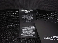 Load image into Gallery viewer, 新品未使用 SAINT LAURENT サンローラン ラフィアハット 帽子 551676 4YB50 イタリア製 レーヨン コットン ブラック サイズL 中古 4b004917