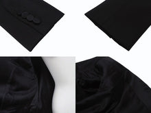 画像をギャラリービューアに読み込む, SAINT LAURENT PARIS サンローラン パリ ジャケット 392891 ブラック サイズ50 ウール 美品 中古 4b004927