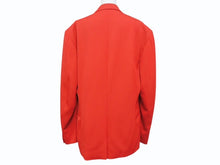Load image into Gallery viewer, BALENCIAGA バレンシアガ オーバーサイズ ナイロンジャケット 623794 サイズ1 ロゴプリント レッド 20年製 美品 中古 4b004963