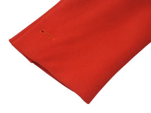 画像をギャラリービューアに読み込む, VERSACE ヴェルサーチ テーラードジャケット ラナウール レッド サイズ50 ゴールド金具 美品 中古 4b004928