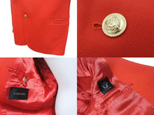 Load image into Gallery viewer, BALENCIAGA バレンシアガ オーバーサイズ ナイロンジャケット 623794 サイズ1 ロゴプリント レッド 20年製 美品 中古 4b004963