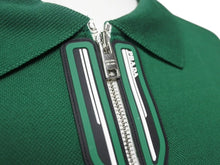 Load image into Gallery viewer, 極美品 PRADA プラダ ジップアップ ポロシャツ 半袖 98339 トップス コットン グリーン サイズXL 中古 4b004932