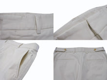 Load image into Gallery viewer, GUCCI グッチ 2015年製 スラックス パンツ 363962Z7773 ホワイト アイボリー サイズ46 美品 中古 4b004933