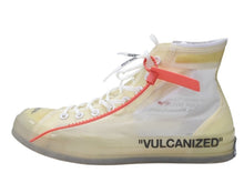 画像をギャラリービューアに読み込む, CONVERSE × OFF-WHITE コンバース オフホワイト CHUCK TAYLOR ALL-STAR VULCANIZED チャックテイラー スニーカー 162204C ホワイト サイズ29.5 美品 中古 4b004936