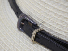 画像をギャラリービューアに読み込む, 極美品 SAINT LAURENT サンローラン ウエスタン ストロー ハット ホワイト アイボリー 美品 中古 4b004943