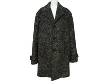 Load image into Gallery viewer, 極美品 CELINE セリーヌ チェスターコート 2M159264F サイズ48 アクリル 金属繊維 ブラック ゴールド 中古 4b004947