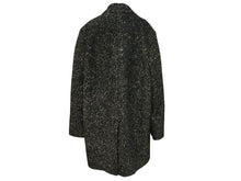 Load image into Gallery viewer, 極美品 CELINE セリーヌ チェスターコート 2M159264F サイズ48 アクリル 金属繊維 ブラック ゴールド 中古 4b004947