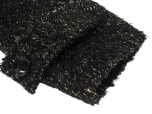 Load image into Gallery viewer, 極美品 CELINE セリーヌ チェスターコート 2M159264F サイズ48 アクリル 金属繊維 ブラック ゴールド 中古 4b004947