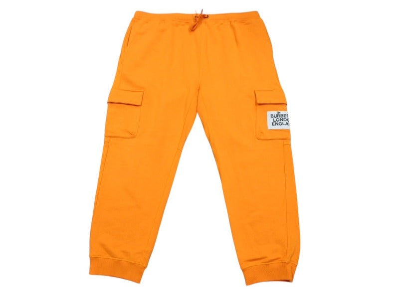 BURBERRY バーバリー FOSTER LOGO CARGO SWEATPANTS スウェットパンツ 8016902 サイズXXXL オレンジ 美品 中古 4b004960
