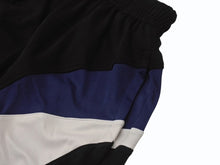 Load image into Gallery viewer, 極美品 BALENCIAGA バレンシアガ 21AW HOCKEY SHORTS ホッケーショーツ 657106 ポリエステル ブラック ブルー ホワイト サイズM 中古 4b004961