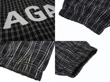 Load image into Gallery viewer, BALENCIAGA バレンシアガ 21SS トラックジャケット 612966 サイズL オーバーサイズ ブラック ロゴ刺繍 チェック柄 美品 中古 4b004962