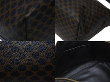 Load image into Gallery viewer, 極美品 CELINE セリーヌ ハンドバッグ ワンショルダーバッグ 2way マカダム柄 ヴィンテージ PVC レザー ブラック ブラウン 中古 4b004997