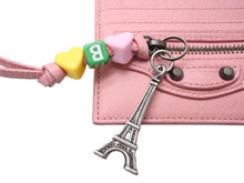 Load image into Gallery viewer, 新品同様 BALENCIAGA バレンシアガ Le City ルシティ パスケース カードホルダー チャーム付き 2000008574198 ラムスキン ピンク 中古 4b005002
