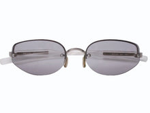 Load image into Gallery viewer, PRADA プラダ サングラス メガネ SPR 93A イタリア製 プラスチック メタル クリア グレー シルバー金具 美品 中古 4b005004