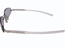 Load image into Gallery viewer, PRADA プラダ サングラス メガネ SPR 93A イタリア製 プラスチック メタル クリア グレー シルバー金具 美品 中古 4b005004