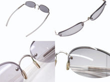 Load image into Gallery viewer, PRADA プラダ サングラス メガネ SPR 93A イタリア製 プラスチック メタル クリア グレー シルバー金具 美品 中古 4b005004