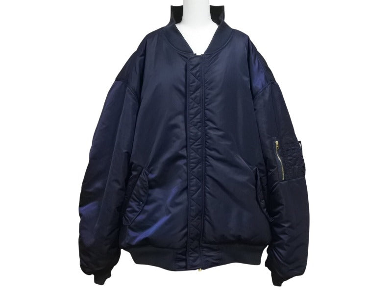 VETEMENTS ヴェトモン 18AW CUT-UP REVERSIBLE BOMBER リバーシブル ボンバージャケット UA52JA200B サイズM 美品 中古 4b005046
