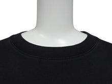 Load image into Gallery viewer, 極美品 BALENCIAGA バレンシアガ クルーネックカットソー ロゴプリント 641667TJVL4 コットン ブラック サイズM 中古 4b005049