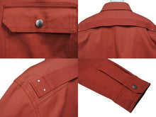 画像をギャラリービューアに読み込む, 極美品 Rick Owens リックオウエンス 21AW オーバーサイズ ボタンアップ シャツ ジャケット レッド コットン RU02A5729 サイズ52 中古 4b005054