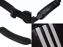 Load image into Gallery viewer, BALENCIAGA × adidas バレンシアガ アディダス コラボ スモール クロスボディ ショルダーバッグ ブラック ラムスキン ロゴ 721850 美品 中古 4b005060