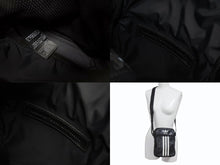 Load image into Gallery viewer, BALENCIAGA × adidas バレンシアガ アディダス コラボ スモール クロスボディ ショルダーバッグ ブラック ラムスキン ロゴ 721850 美品 中古 4b005060