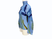 Load image into Gallery viewer, 極美品 me ISSEY MIYAKE ミーイッセイミヤケ 長袖カットソー MI41FJ631 フリーサイズ プリーツ ハイネック ブルー 中古 4b005077