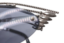 画像をギャラリービューアに読み込む, Jean Paul GAULTIER ジャンポールゴルチェ サングラス アイウェア ブラック シルバー プラスチック メタル 美品 中古 4b005079