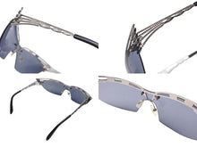 画像をギャラリービューアに読み込む, Jean Paul GAULTIER ジャンポールゴルチェ サングラス アイウェア ブラック シルバー プラスチック メタル 美品 中古 4b005079