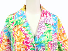 画像をギャラリービューアに読み込む, 極美品 ISSEY MIYAKE イッセイミヤケ アロハシャツ オープンカラーシャツ RG12048 サイズ9 マルチカラー ココナッツボタン 花柄 中古 4b005082