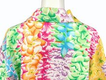 画像をギャラリービューアに読み込む, 極美品 ISSEY MIYAKE イッセイミヤケ アロハシャツ オープンカラーシャツ RG12048 サイズ9 マルチカラー ココナッツボタン 花柄 中古 4b005082