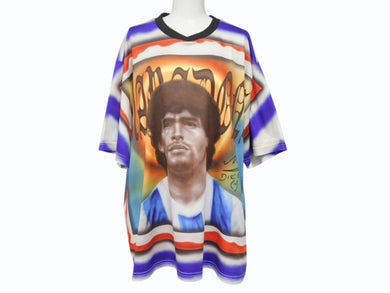 極美品 Supreme シュプリーム マラドーナ サッカージャージ 半袖Ｔシャツ RN101837 ポリエステル マルチカラー サイズM 中古 4b005086