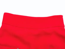 画像をギャラリービューアに読み込む, MIUMIU ミュウミュウ ビジューポケット フレアスカート MG518 サイズ36 レーヨン アセテート ラインストーン レッド 美品 中古 4b005087