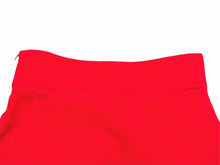 画像をギャラリービューアに読み込む, MIUMIU ミュウミュウ ビジューポケット フレアスカート MG518 サイズ36 レーヨン アセテート ラインストーン レッド 美品 中古 4b005087