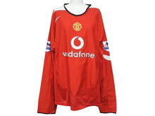 Load image into Gallery viewer, NIKE ナイキ マンチェスターユナイテッド 04/05 長袖 ユニフォーム レッド 背番号10 ファンニステルローイ サッカー プレミアリーグ サイズXL 良品 中古 4b005088