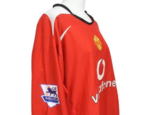 Load image into Gallery viewer, NIKE ナイキ マンチェスターユナイテッド 04/05 長袖 ユニフォーム レッド 背番号10 ファンニステルローイ サッカー プレミアリーグ サイズXL 良品 中古 4b005088