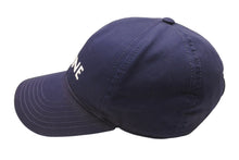 Load image into Gallery viewer, CELINE セリーヌ ベースボールキャップ ハット 帽子 2AUA1242N サイズM ネイビー ホワイト ロゴ刺繍 良品 中古 4b005090