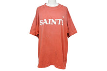 画像をギャラリービューアに読み込む, 極美品 SAINT MICHAEL セントマイケル S/S TEE SAINT 半袖Tシャツ サイズM プリント ヴィンテージ加工 レッド ホワイト 中古 4b005122