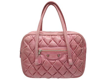Load image into Gallery viewer, BALENCIAGA バレンシアガ ザ マトラッセ ハンドバッグ キルティング 182089 502752 ゴートスキン ピンク シルバー金具 良品 中古 4b005124