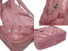 Load image into Gallery viewer, BALENCIAGA バレンシアガ ザ マトラッセ ハンドバッグ キルティング 182089 502752 ゴートスキン ピンク シルバー金具 良品 中古 4b005124