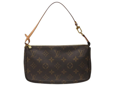 極美品 LOUIS VUITTON ルイヴィトン ポシェット アクセソワール アクセサリーポーチ M51980 モノグラム PVC レザー 中古 4b005165