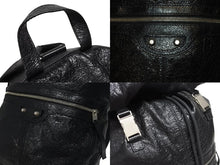 Load image into Gallery viewer, 極美品 BALENCIAGA バレンシアガ クラシックトラベラー バックパック リュックサック 340138 レザー ブラック 中古 4b005167