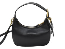 画像をギャラリービューアに読み込む, 極美品 MIUMIU ミュウミュウ ショルダーバッグ ハンドバッグ ホーボー 2way 5BC161 レザー ブラック ゴールド金具 中古 4b005170